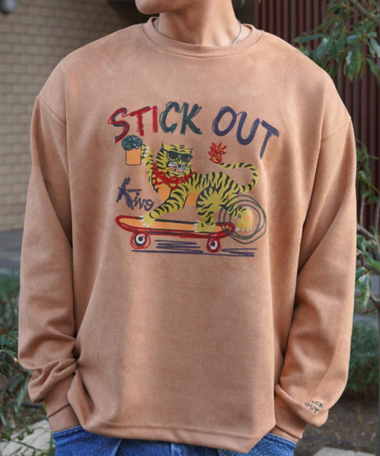 B omnivore/ビーオムニボー SUEDE TIGER L/S PO 套頭上衣