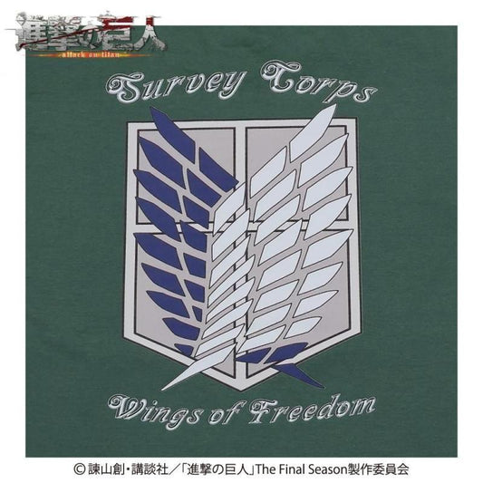 進撃の巨人 調査兵団マーク Tシャツ (aSKKT004/IVG)