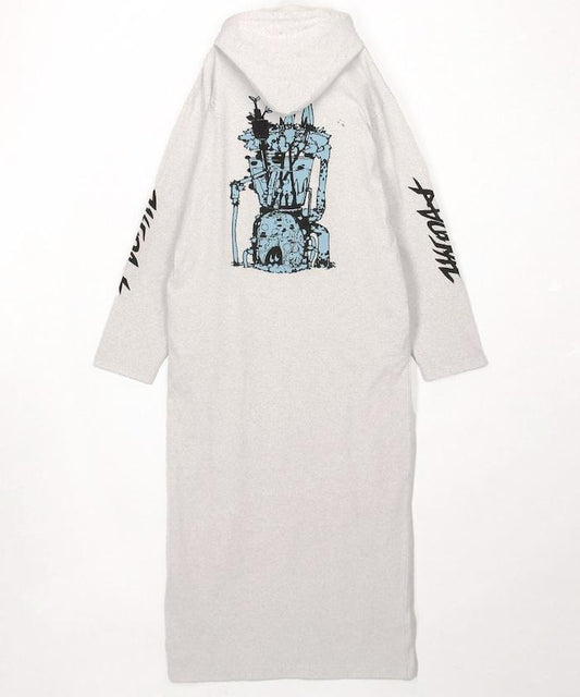 SUPER FINE DRY DAMAGE L/S HOODED DRESS(CIRCULATION) 連帽連衣裙