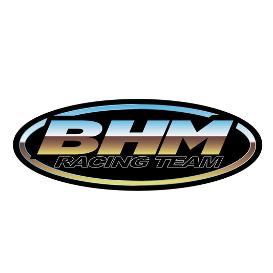 BHM RACING 金屬質感圓形貼紙