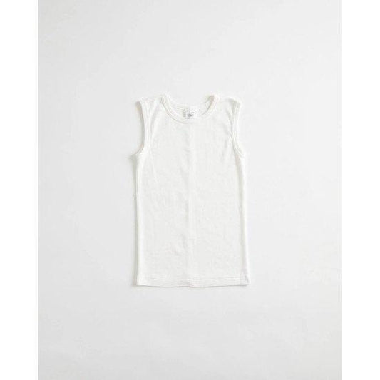 Shinzone 【シンゾーン】CIRCULAR RIB SLEEVELESS WHITE (24MMSCU07) (24MMSCU07)