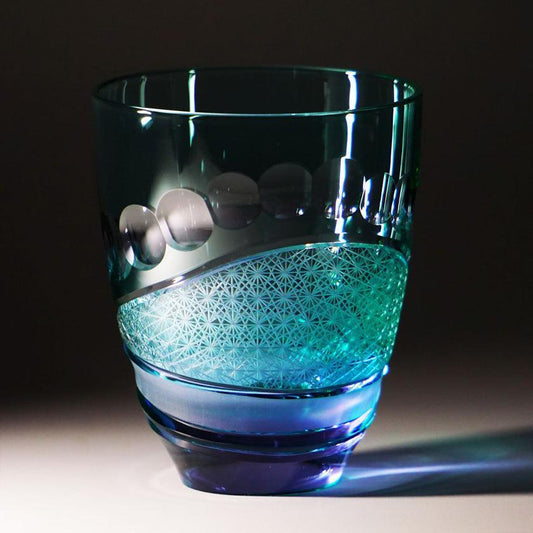 小型 円鎖-en sa- 切子玻璃杯