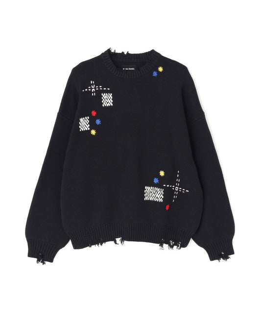 DankeSchon/ダンケシェーン HAND STITCH KNIT CREWNECK 上衣