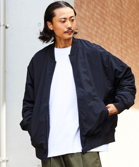尼龍抓絨可逆MA-1/拉鍊夾克