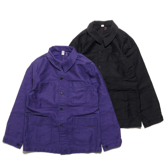 LE TRAVAILLEUR GALLICE / 高級工作服<br>SP絨布工裝夾克 石洗 法國製造