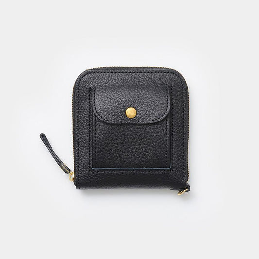 真皮 零錢袋款 SMART MOVE! type2 Alley Black 路地入ル 皮革工藝 RAKUKEI 鑰匙包
