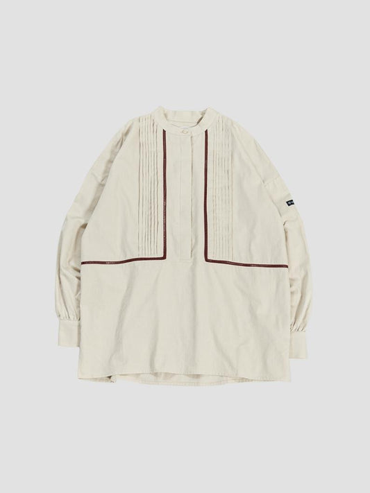 Line band shirts GREIGE 襯衫