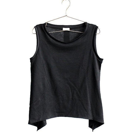 【eimuu】<br>両サイドロングヘム×ボートネック仕様タンクトップ (11055)