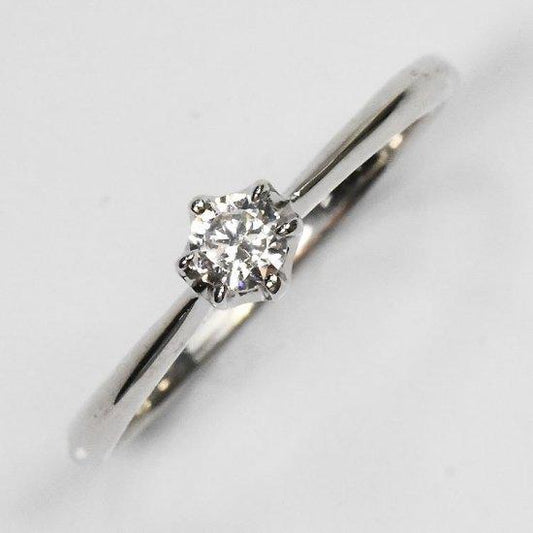 婚約指輪 プラチナ・ダイヤモンド0.18ct(SIクラス・鑑別書カード付)一粒リング エンゲージリング プロポーズリング (SFB-SIKAN-KS295-018)