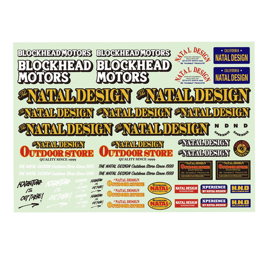 NATAL DESIGN x BLOCKHEAD MOTORS 聯名貼紙套裝