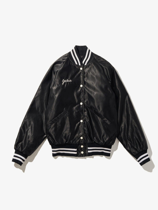 FJ select BLACK VARCITY JACKET 棒球夾克