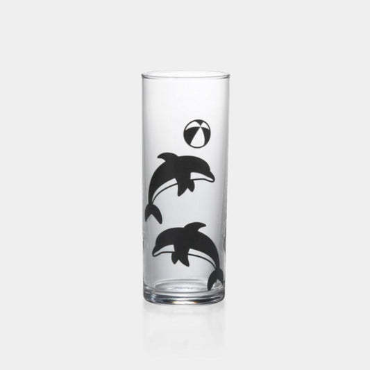 動物造型 海豚圖案 玻璃材質 玻璃杯