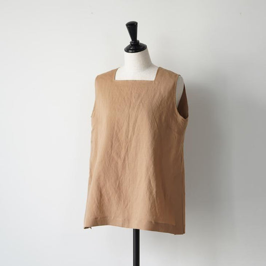 MANON (マノン) | SQUARENECKNO SLEEVEBLOUSE (brown) | トップス お灑落 (mnn-sh-281)
