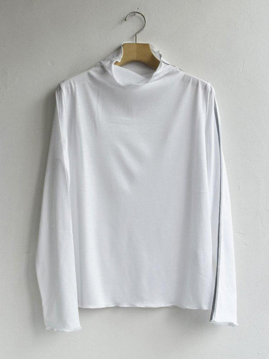 <span style="color:#FF0000">sale</span>ハイネックカットソー ホワイト<br>merrow highneck longsleeve</Font> (N24CB113)