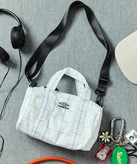 格紋條紋設計 Boston Mini Bag 迷你包(聯名款)