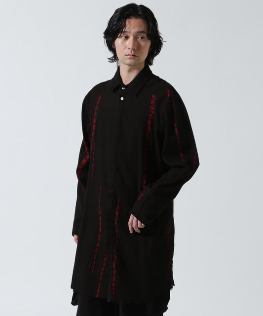 KMRii ケムリ Shadow Vine 法蘭絨長款襯衫