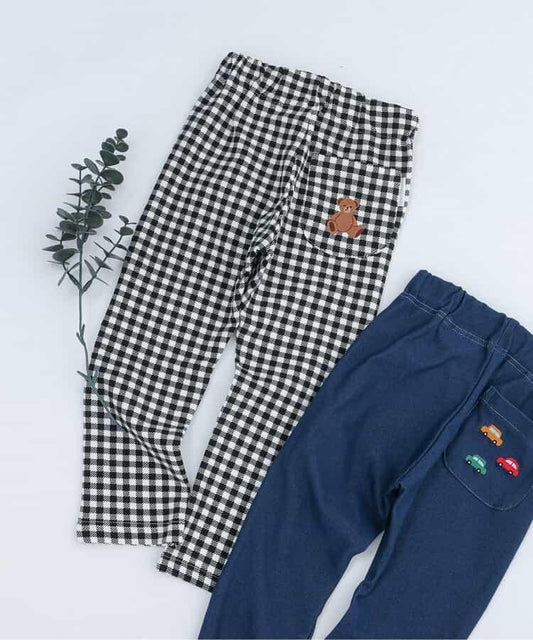 口袋刺繡 全長 7days Style pants 褲子
