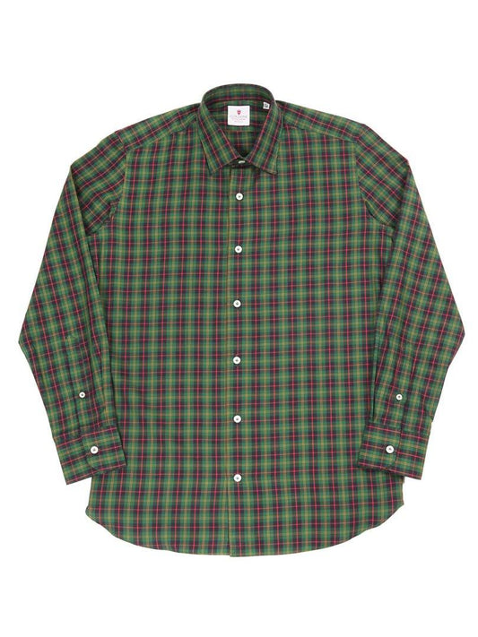 【Cordone 1956】<br>タータンチェックレギュラーカラーシャツ (COR-Shirts Grizzly 71)