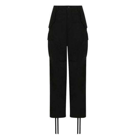 MADISONBLUE 【マディソンブルー】 LOW WAIST CARGO PANTS LBS BLACK (MB224-3007) (MB224-3007)