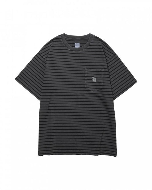 Liberaiders®︎<br>PIGMENT DYED STRIPED S/S SHIRT (736072601)