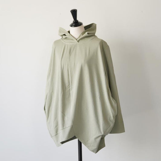 T.Tutie (ティードット) | コットンソロナジャージーボールフーディー (moss green/white) | トップス パーカー 接觸冷感 吸水速乾 UVカット (0725at71005)