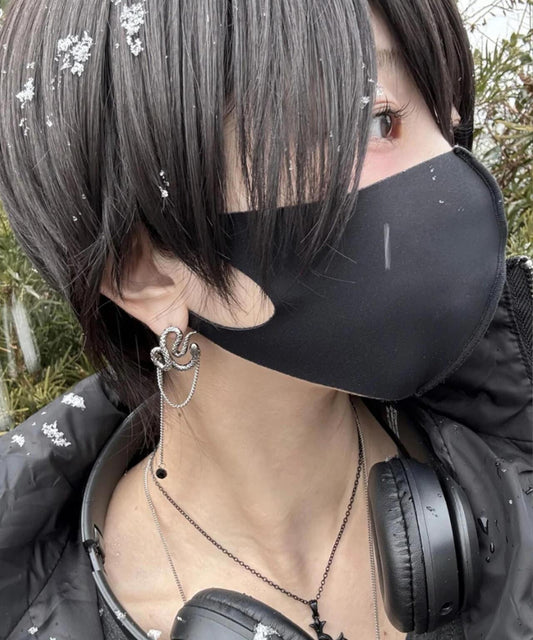 gibous ギボス Snake Stone 耳環