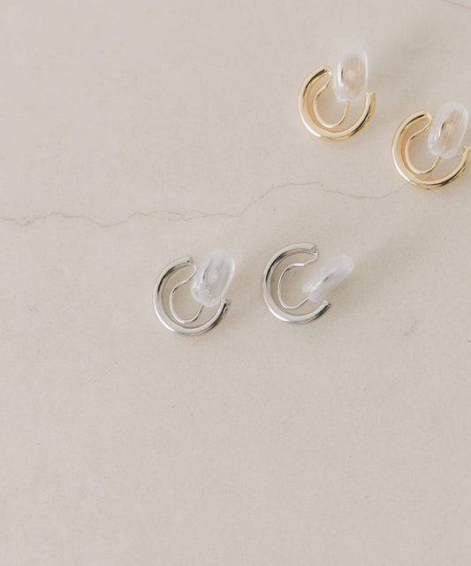 簡約環形耳夾