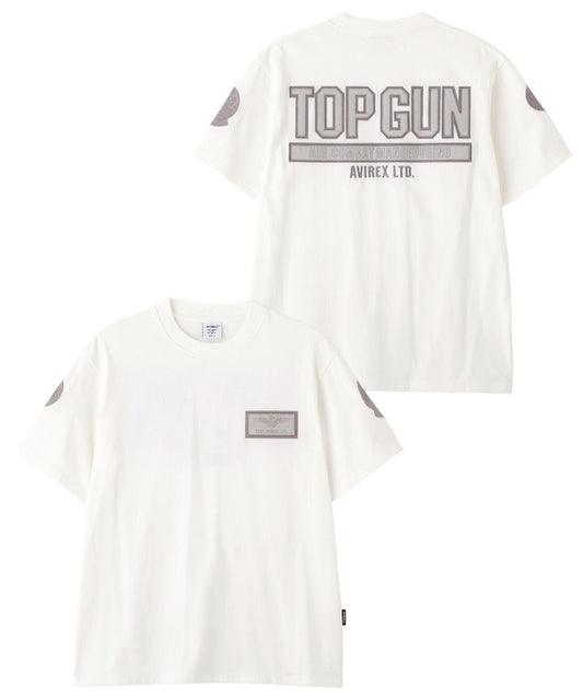 S/S TOPGUN LEATHER PATCHED T-SHIRT T恤(直營店)
