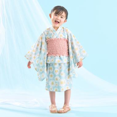 簡易穿著 接觸冷感 4way分體式 成品腰帶 浴衣 kawaii