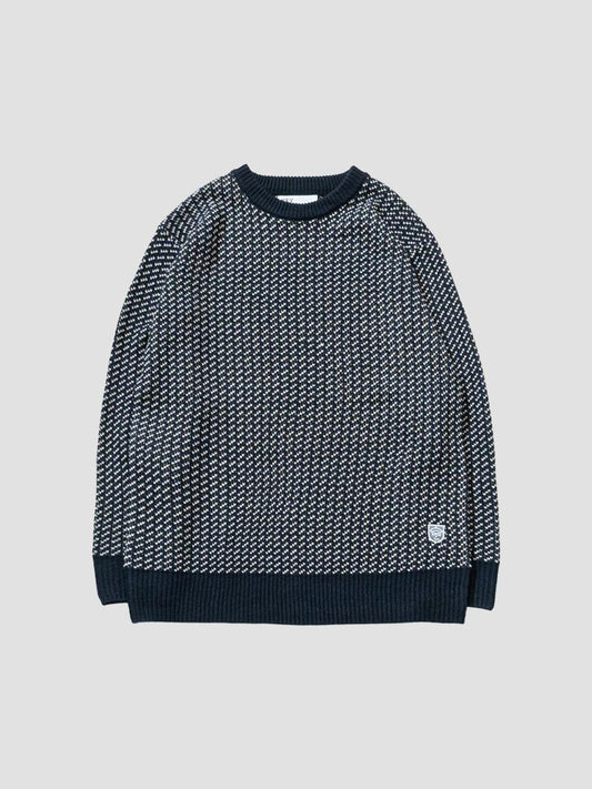 Birdseye knit NAVY 針織上衣