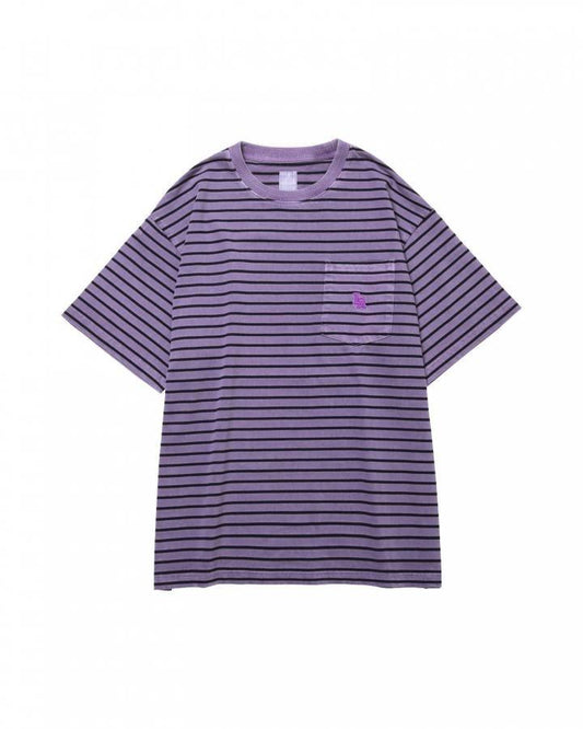 Liberaiders®︎<br>PIGMENT DYED STRIPED S/S SHIRT (736072601)