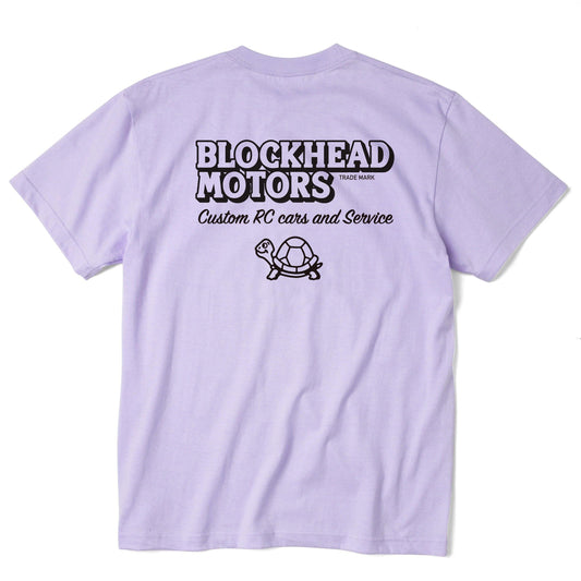 BLOCKHEAD MOTORS 標準版淡紫色T恤