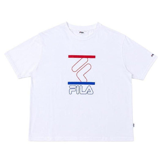 FILA ロゴ圖案 短袖T恤 WHITE (FL0054WH)