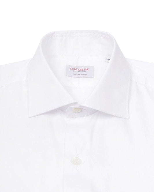 【Cordone 1956】<br>ストレッチ セミワイドカラーシャツ (COR-CL197 LUCIANO S.TONDO SLIM)