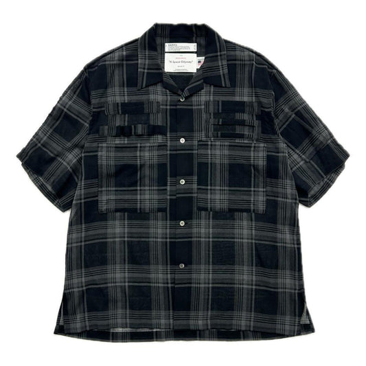 DAIRIKU 【ダイリク】 "ASTRONAUT"CHECK H-S SHIRT BLACK&GREY (25SS SHT5) (25SS SHT5)