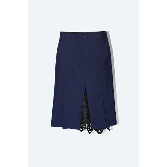 TOGA PULLA 【トーガプルラ】 OX LACE SKIRT NAVY (TP242-FG217) (TP242-FG217)