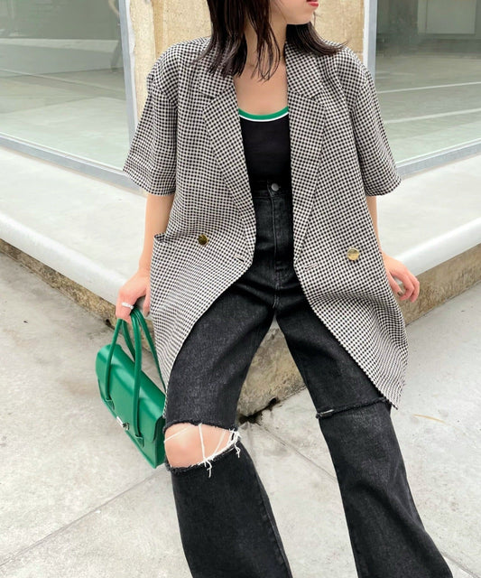 【WHO'S WHO gallery】格紋雙排扣夾克