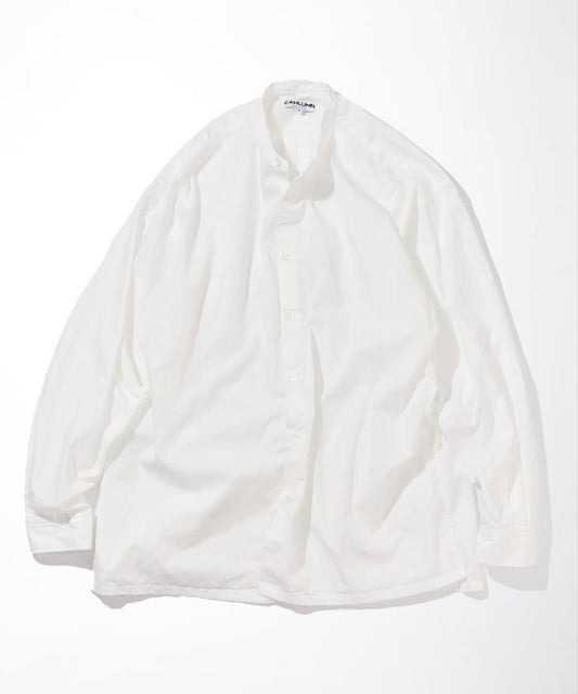 Broadcloth Band Collar Shirt