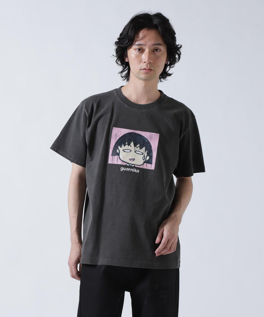 guernika×ちびまる子ちゃん(櫻桃小丸子) Drooping Maruko Vintage style T恤