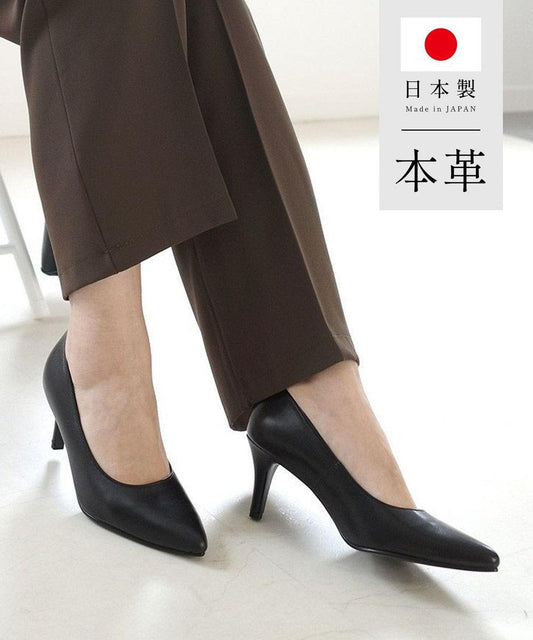 【日本製造/抗菌消臭/低反彈】尖頭素色高跟鞋