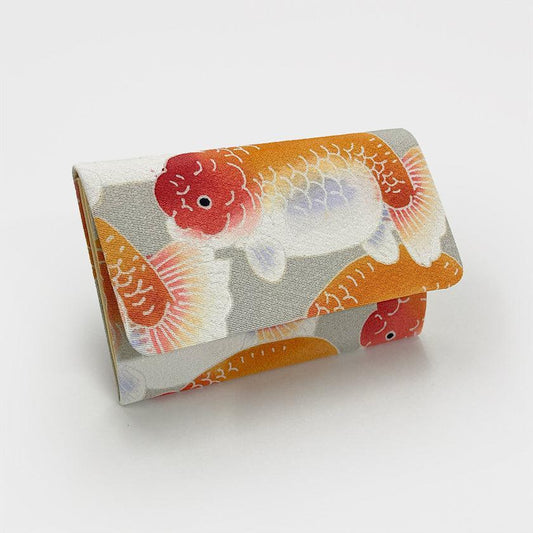 加賀友禪 蘭壽金魚圖案 卡片夾