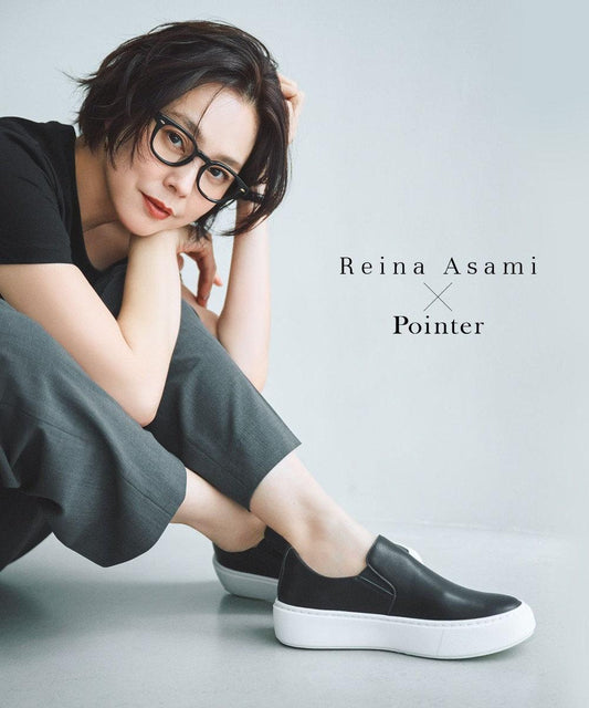 淺見れいな×Pointer合作 日本製造 真皮一腳蹬鞋