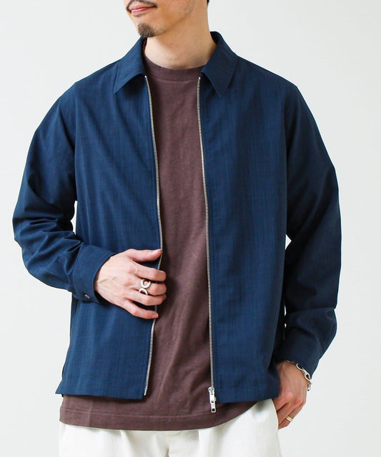 利落感舒適面料 Dry Poly Classy Zip拉鍊襯衫