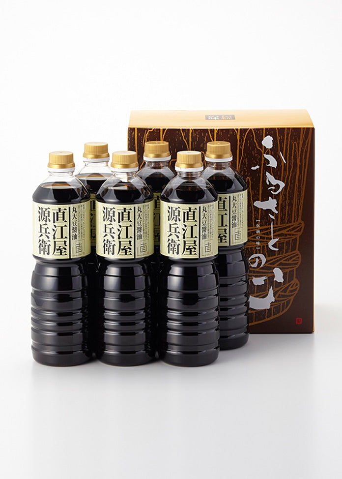 丸大豆醬油 直江源兵衛 1L×6