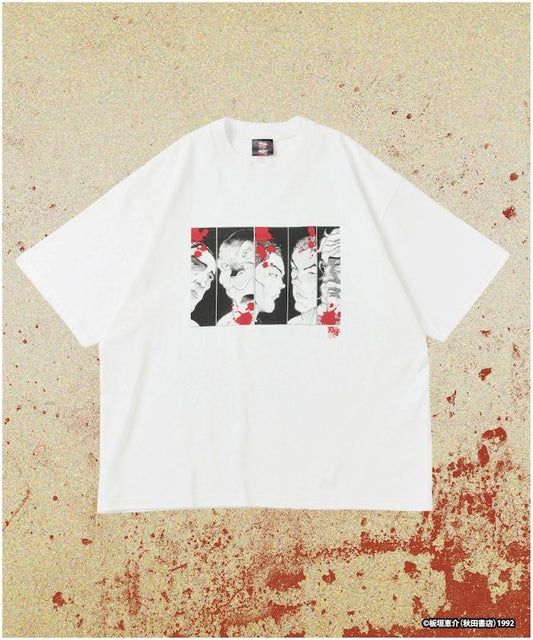 刃牙(刃牙) 敗北已知/最凶死刑囚印花 圓領T恤