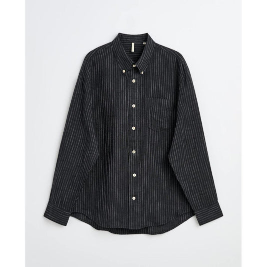 SUNFLOWER | サンフラワー button down shirt - black (1291) (1291)