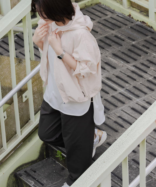 "防水/防紫外線/UR技術"尼龍拉鍊夾克