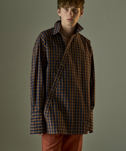 Toironier トワロニエ CHECK SYMMETRY SHIRTS 襯衫