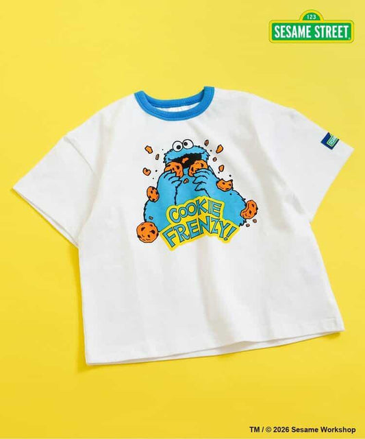 SESAME STREET(芝麻街) 拼色羅紋T恤