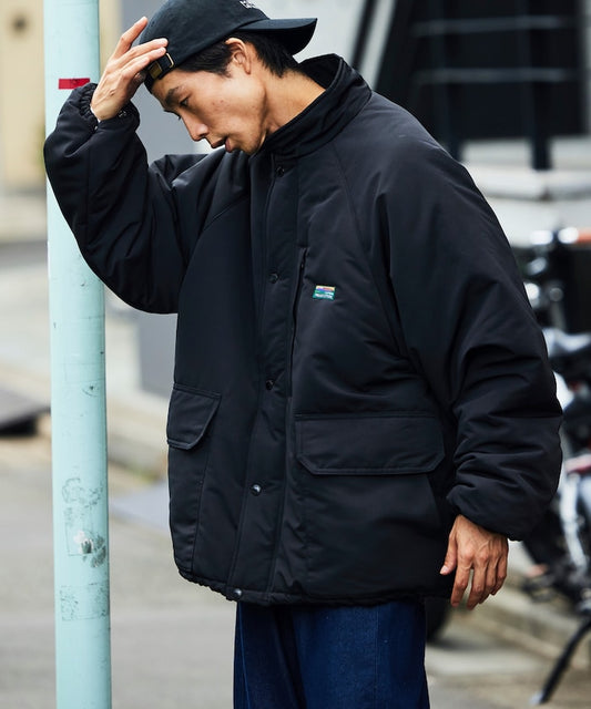 大尺寸立領棉襖/中棉夾克